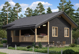 КР-78 Дом с двумя спальнями 9,5*7 м.